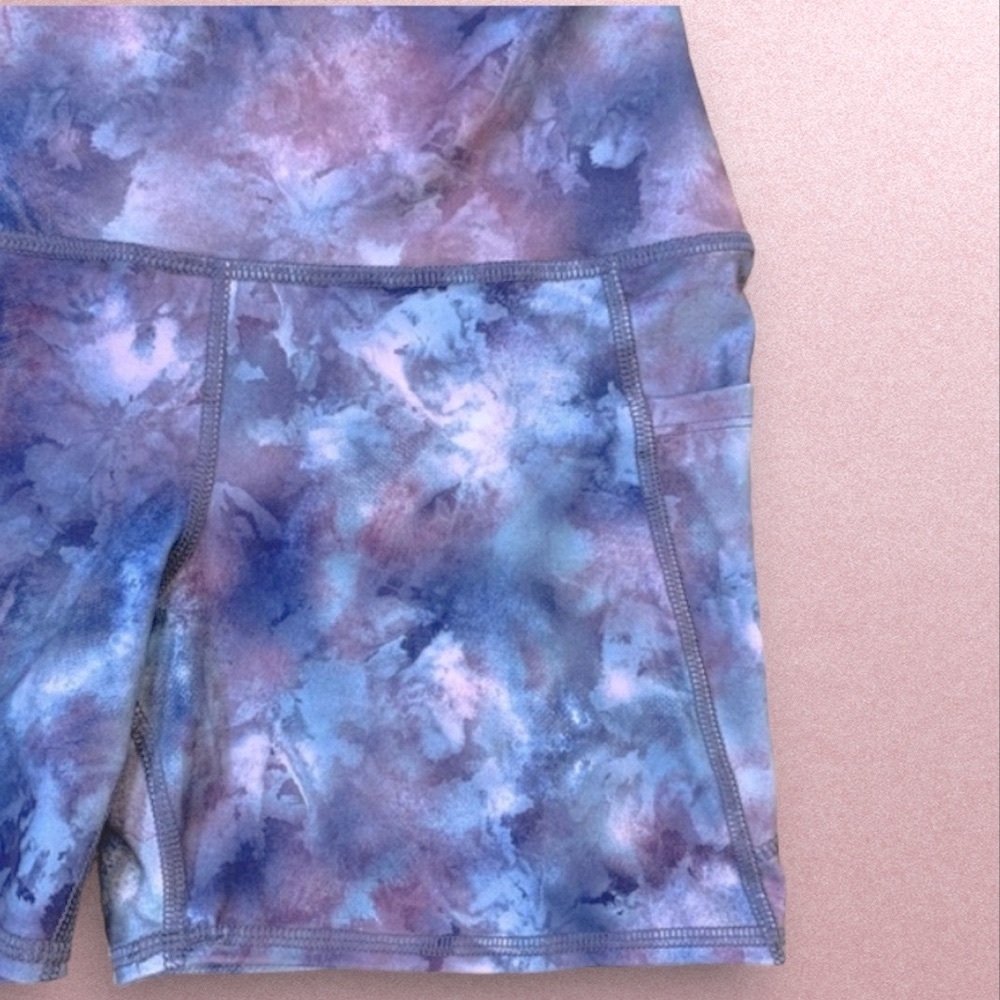 Matching Crop Top & High Waist Shorts with Pockets Sporty Stretch - Picture 9 of 14